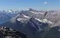 North aspect of Old Goat seen from summit of Three Sisters