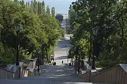 View from Grecheskaya Street towards the Gulf of Taganrog and the Pushkin Embankment