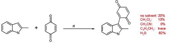 On Water Quinoline Reaction