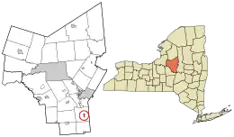 Location in Oneida County and the state of New York.