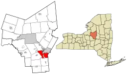 Location in Oneida County and the state of New York.