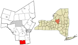 Location in Oneida County and the state of New York.