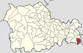 Location in Neamț County