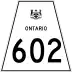 Highway 602 marker