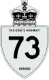 King's Highway 73 marker