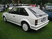 Rear view of Kadett D GTE hatchback three-door