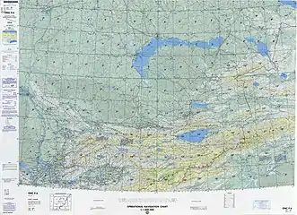 From the Operational Navigation Chart; map including Xayar (labeled as Sha-ya (Xayar)) (DMA, 1985)