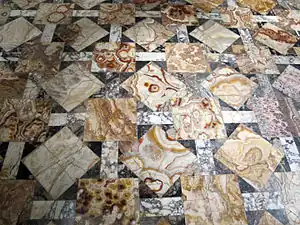 Opus sectile marble floor, part of the "Alabaster floor" (Capitoline Museum)