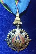 Badge of the Knight Commander (2nd Class) and the Cammander (3rd Class) of Order of the Crown of Thailand