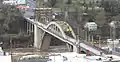 Oregon City bridge as seen from McLoughlin Promenade