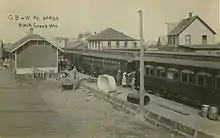 Original Green Bay & Western Railyards along Railroad Street c.1909