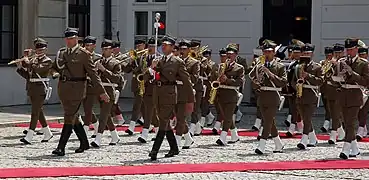 The regimental military band