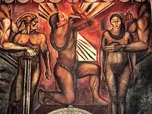 José Orozco, detail of mural Omnisciencia, 1925