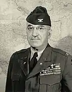 Oscar W. Koch as Intelligence officer (G2) on staff of Third US Army. Circa 1944.