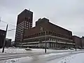 Oslo City Hall in the snow, January 2011