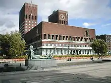 Oslo City Hall, from the Sea Front