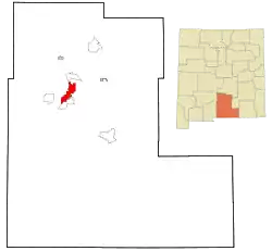 Location in New Mexico