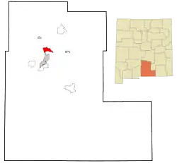 Location of La Luz, New Mexico