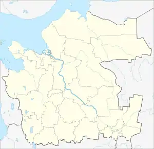 Zachachye is located in Arkhangelsk Oblast