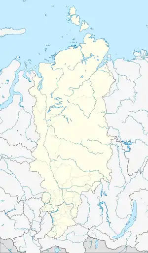 Pochet is located in Krasnoyarsk Krai