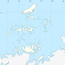 Kolomeitsev Islands is located in Nordenskiöld Archipelago