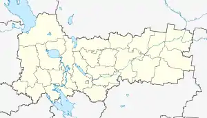 Petryanino is located in Vologda Oblast