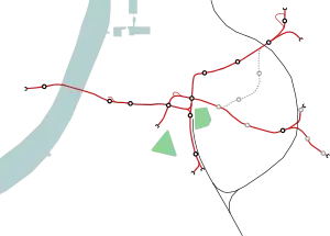 Zegel is located in the Antwerp premetro network