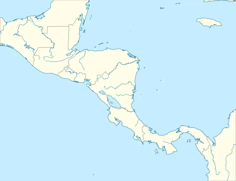 Map showing the location of Cocos Island National Park