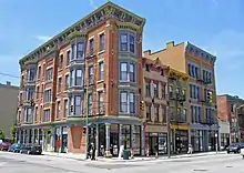 Series of Italianate tenements in Over-The-Rhine, Cincinnati, Ohio.