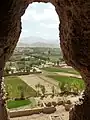 Overview of area in Bamyan, from Buddha statues