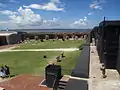 The interior of Fort Sumter from the top of the fort