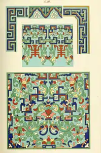 Plate 39 from the same book. The Shou pattern can be seen.