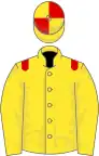 Yellow, red epaulets, quartered cap