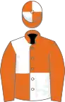 Orange and white (quartered), orange sleeves