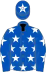 Royal Blue, White stars, White star on cap