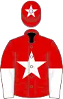 Red, white star, halved sleeves, star on cap