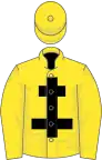 Yellow, black cross of lorraine, yellow cap