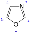 Skeletal formula with numbers