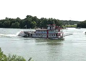 P.A. Denny participating in the 2017 Ohio River Sternwheeler races. Marietta, Ohio September 10th, 2017.