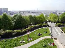 The Parc de Belleville (20th arrondissement)