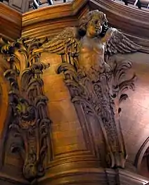 Detail of the carved decoration of the organ (18th c.)