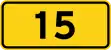 Danish national road number sign