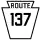 Pennsylvania Route 137 marker