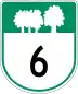 Route 6 marker