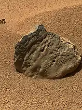 "Et-Then" rock on Mars - as viewed by the MAHLI camera on the Curiosity rover (29 October 2012).