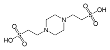 Chemical structure of PIPES