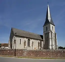 The church in Saint-Aubin-le-Cauf