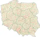 Map of Poland Division into voivodeships, powiats and gminas (2013)