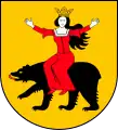 The coat of arms of Ożarów, Poland