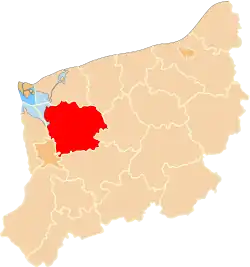 Location within the voivodeship